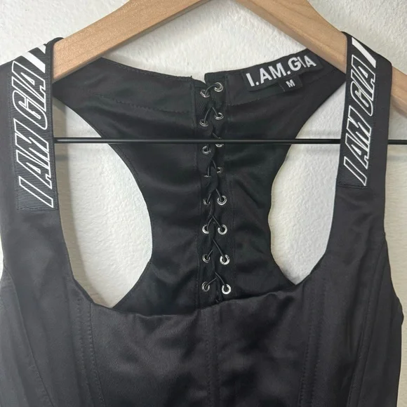 I AM GIA Satin Corset Tank Top - M - Picture 2 of 5